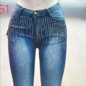 Skinny jeans size 8 color blue